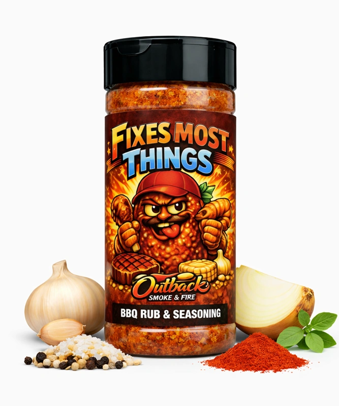 A sweet‑smoky, mustard‑bright BBQ rub that adds instant swagger to chicken, pork, seafood and vegetables.