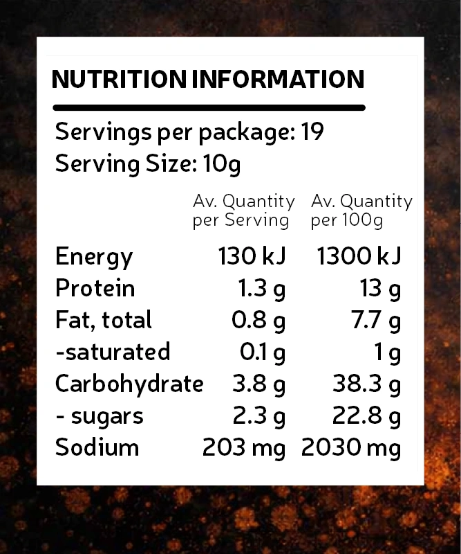 Fixes Most Things is a sweet‑smoky BBQ rub with paprika, brown sugar and mustard. Brilliant on chicken, pork, seafood and vegetables with warm caramelised flavour.
