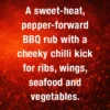 A bright, sweet‑heat, smoky‑savoury rub with mustard snap, pepper bite and a cheeky chilli kick that shines on ribs, wings, seafood and veg.