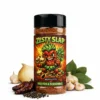 Zesty Slap is a smoky chipotle and bright lime BBQ rub with warm heat and citrus lift. Perfect for beef, chicken, pork, vegetables and seafood.
