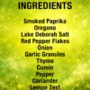 A bright, herb‑forward, citrus‑lifted BBQ rub that brings sunny flavour to chicken, pork, lamb, vegetables and seafood.